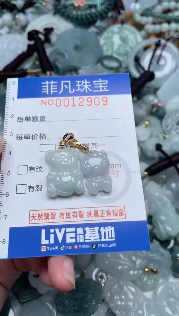 颈饰未镶嵌翡翠12909