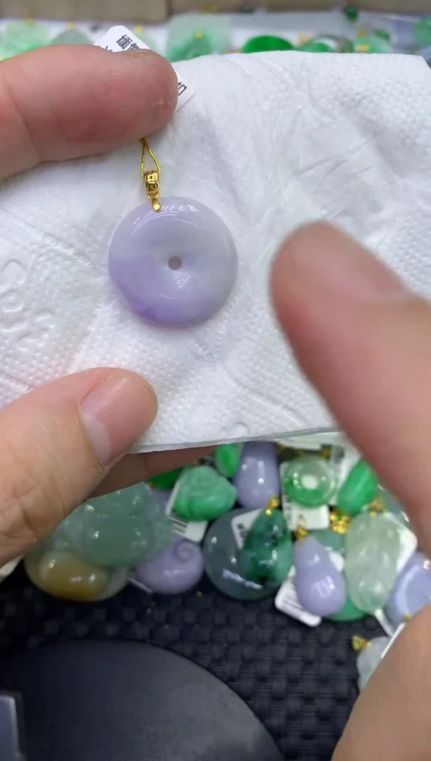 颈饰未镶嵌翡翠天然缅甸A货翡翠