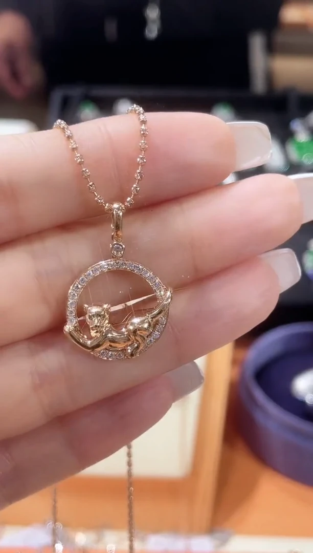 【闪购商品】钻石颈饰18K金镶嵌项链