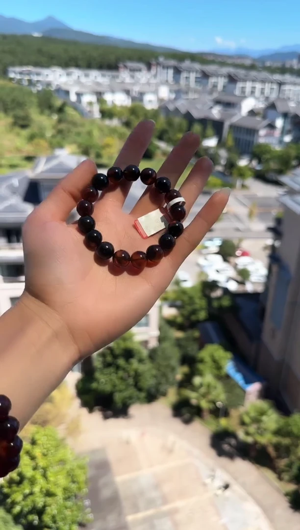手串琥珀未镶嵌 *22缅甸琥珀翁珀手串12mm