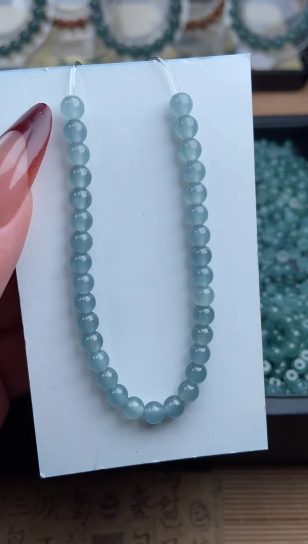 【闪购商品】翡翠手串未镶嵌多样性发货37颗卡5