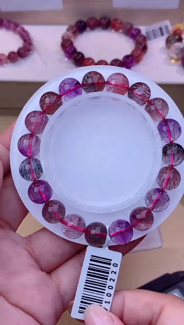 未镶嵌手链水晶黑加仑超七10m+