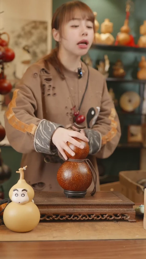 【闪购商品】96号精品天然大漆工艺防渗内胆酒葫芦~