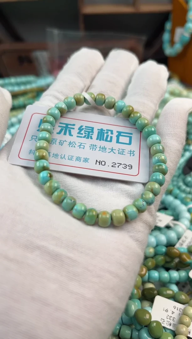 未镶嵌绿松石松石2739