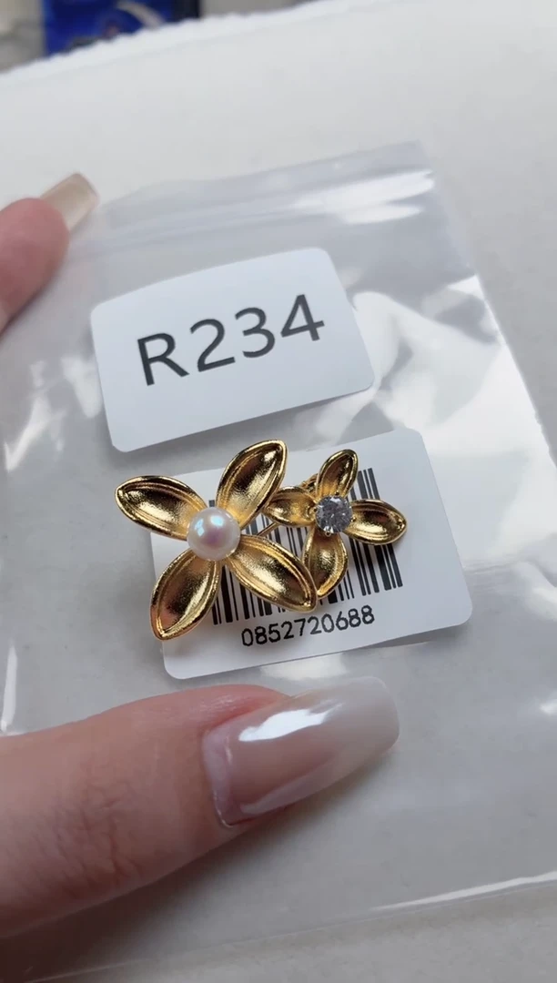 未镶嵌胸针淡水珍珠r234