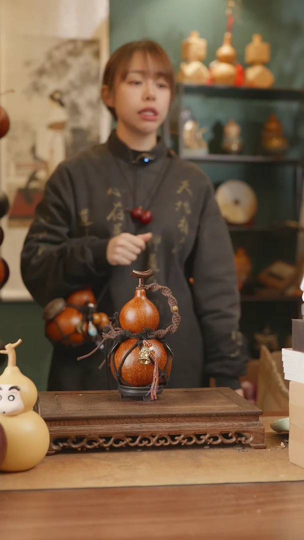 【闪购商品】219号精品天然大漆工艺防渗内胆酒葫芦~