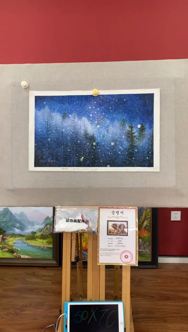 油画【22号】朝鲜原创手绘油画【功勋Ⅰ级画家丨孤品佳作】【顺丰包邮】