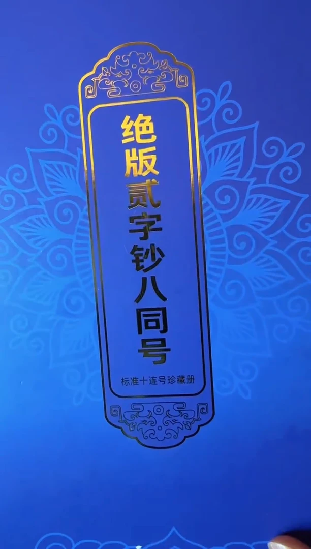 纸第四套钱币  贰角全同号标十藏品册 啊啊啊啊