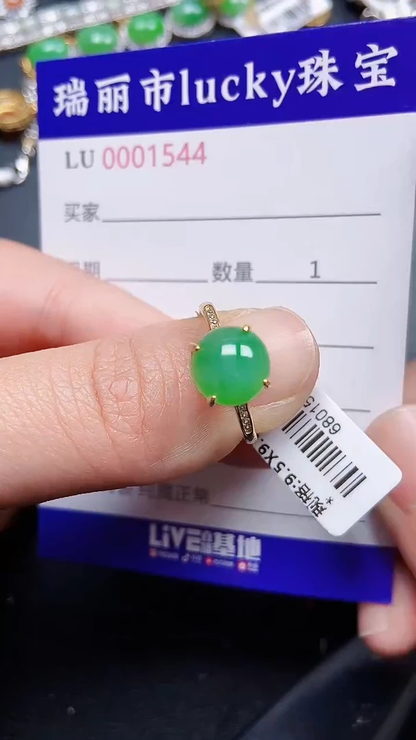 颈饰银S925镶嵌翡翠1544