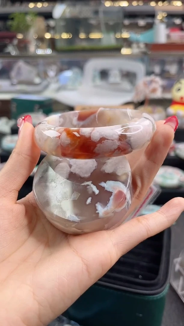 未镶嵌手镯石英质玉61圈口（赠品镯心）s96512