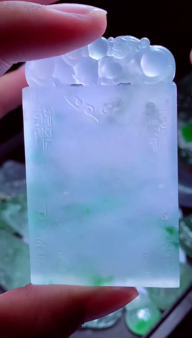 定制翡翠未镶嵌李**#翡翠毛货定制