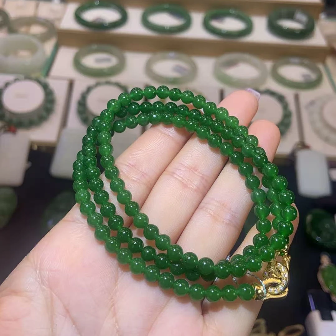 和田玉碧玉项链
