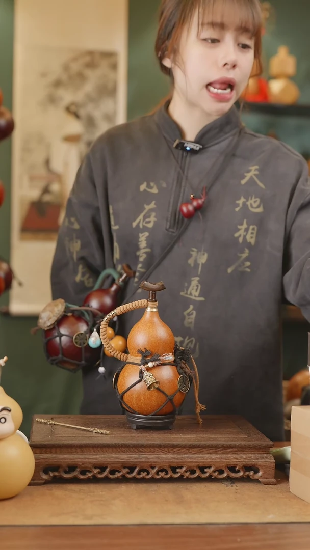 【闪购商品】48号精品天然大漆工艺防渗内胆酒葫芦~