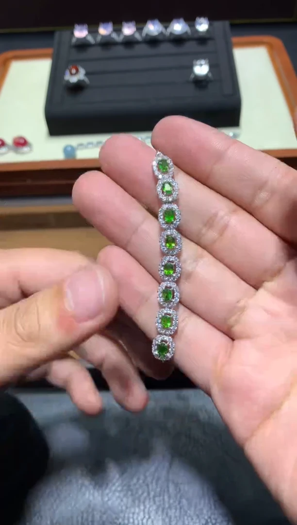 未镶嵌透辉石手链G85【多样性发其一】