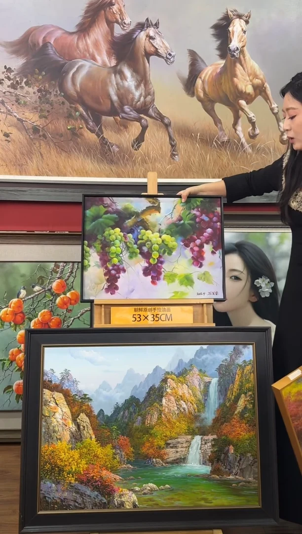 油画【49号】约53*35cm丨朝鲜原创纯手绘孤品油画丨顺丰包邮