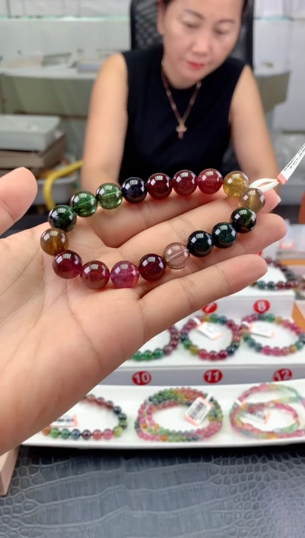 未镶嵌手串碧玺多样性发一条