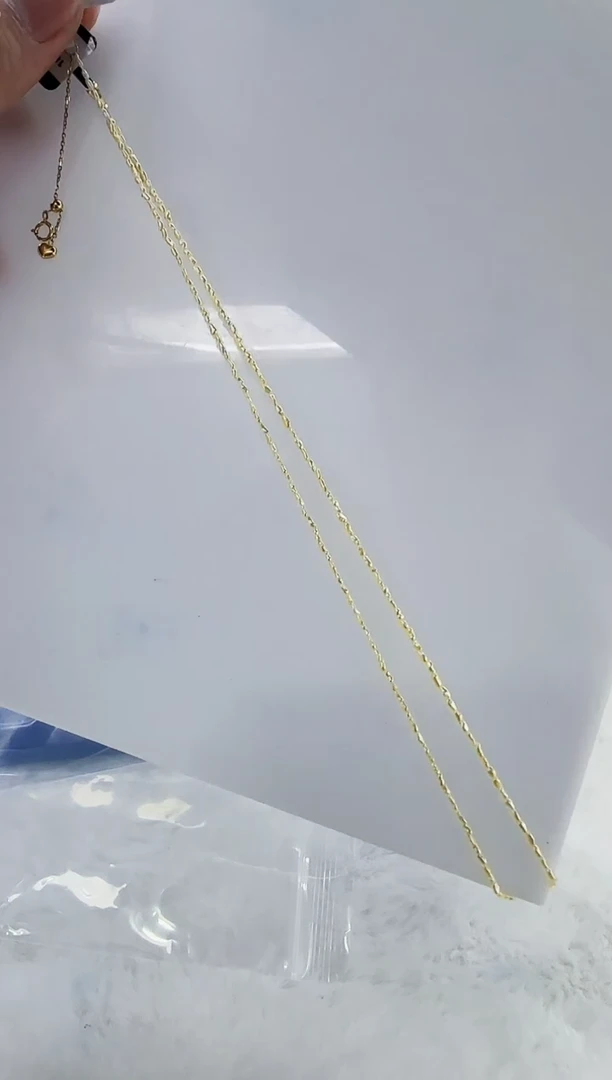 18K金镶嵌海水珍珠DA海水羽皇金keshi项链带大证 ss192