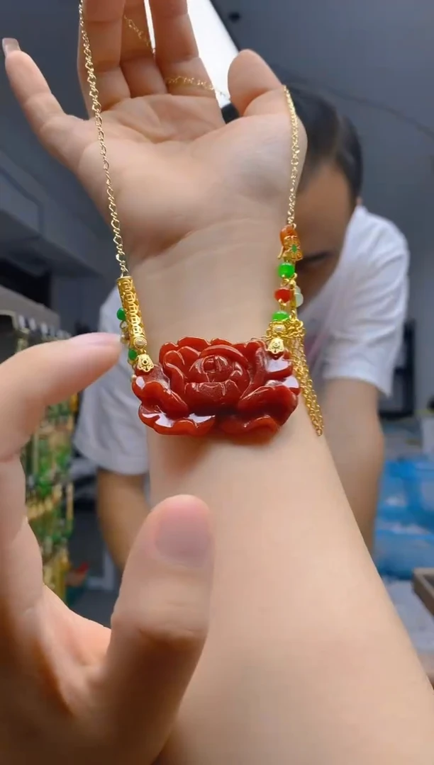 【闪购商品】翡翠耳饰合金0430翡翠锁骨链
