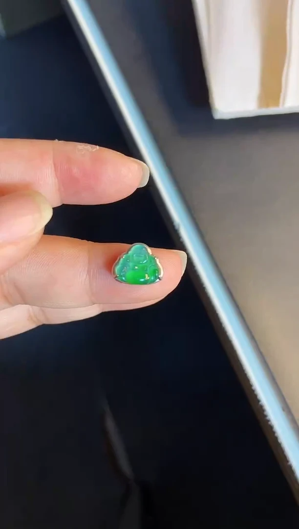 吊坠(不含链)银S925镶嵌翡翠1