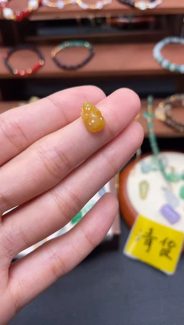 【闪购商品】翡翠吊坠(不含链)18K金镶嵌一个  JK162