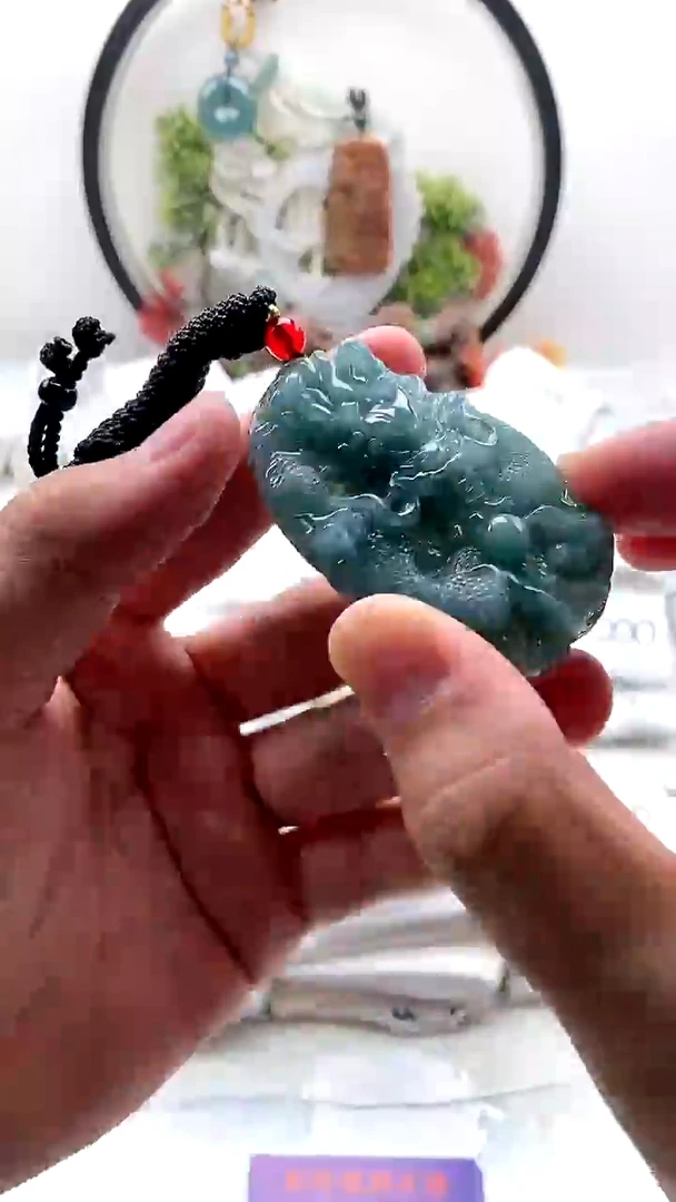 颈饰未镶嵌翡翠龙牌