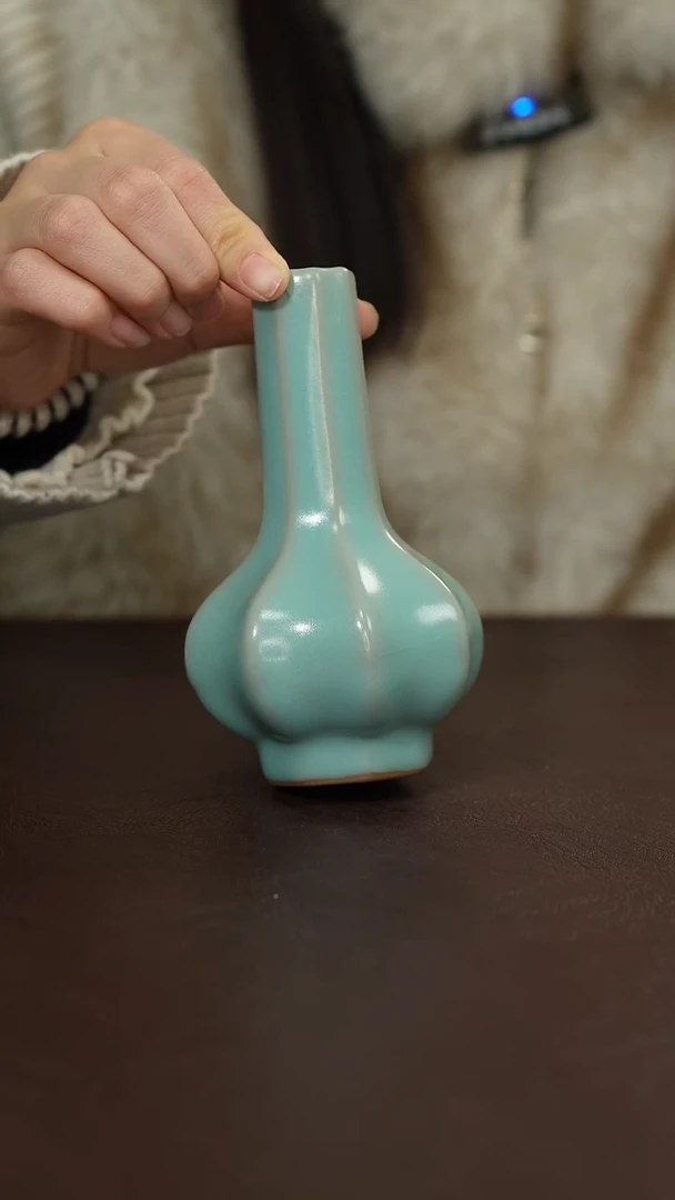 摆件陶原矿原釉汝宋汝瓷 微瑕