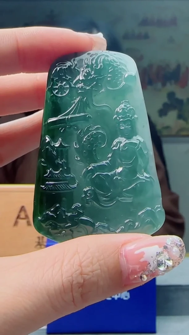 【闪购商品】翡翠颈饰未镶嵌御龙观音多样性随机一件发货