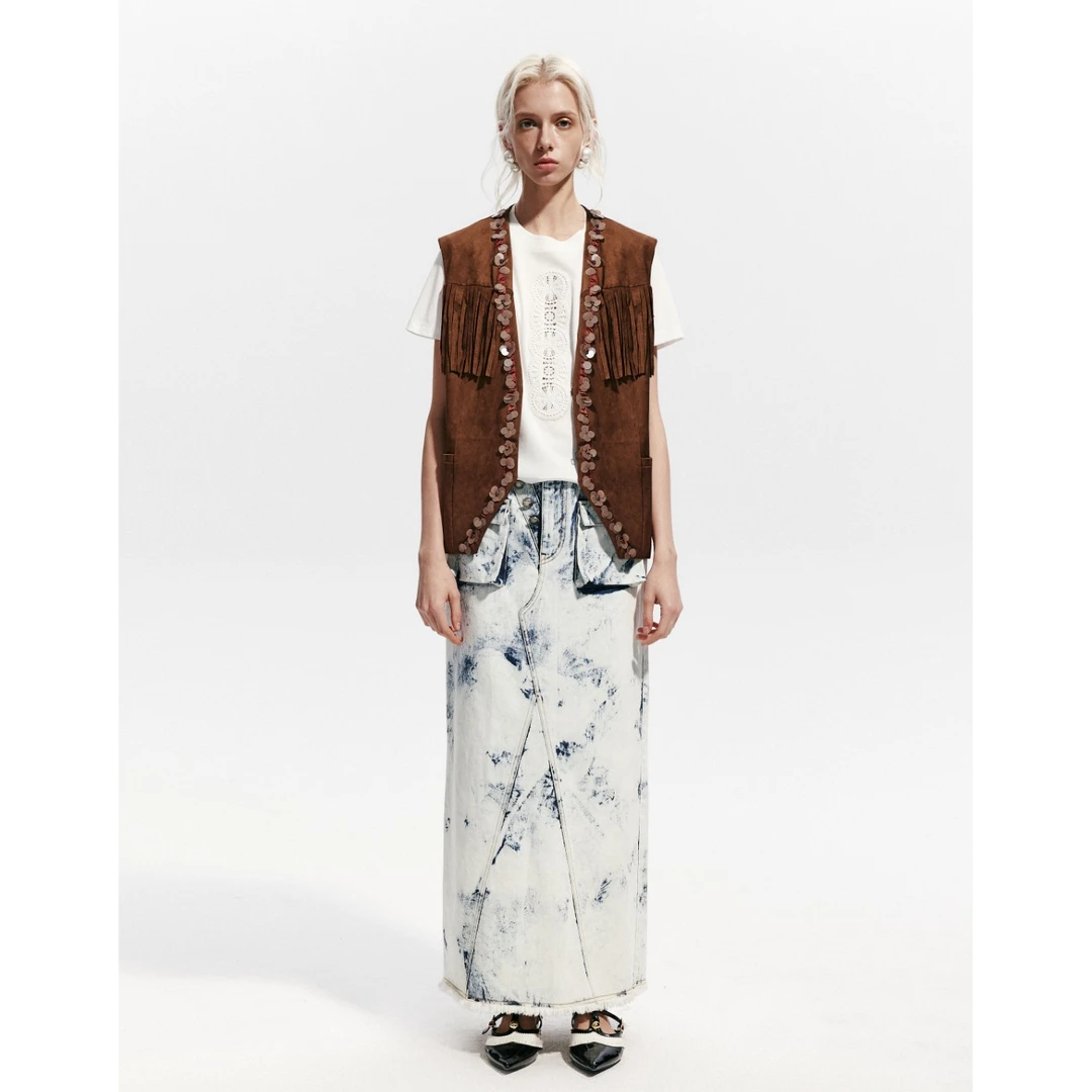 MONSTERMING  麂皮质感流苏套装