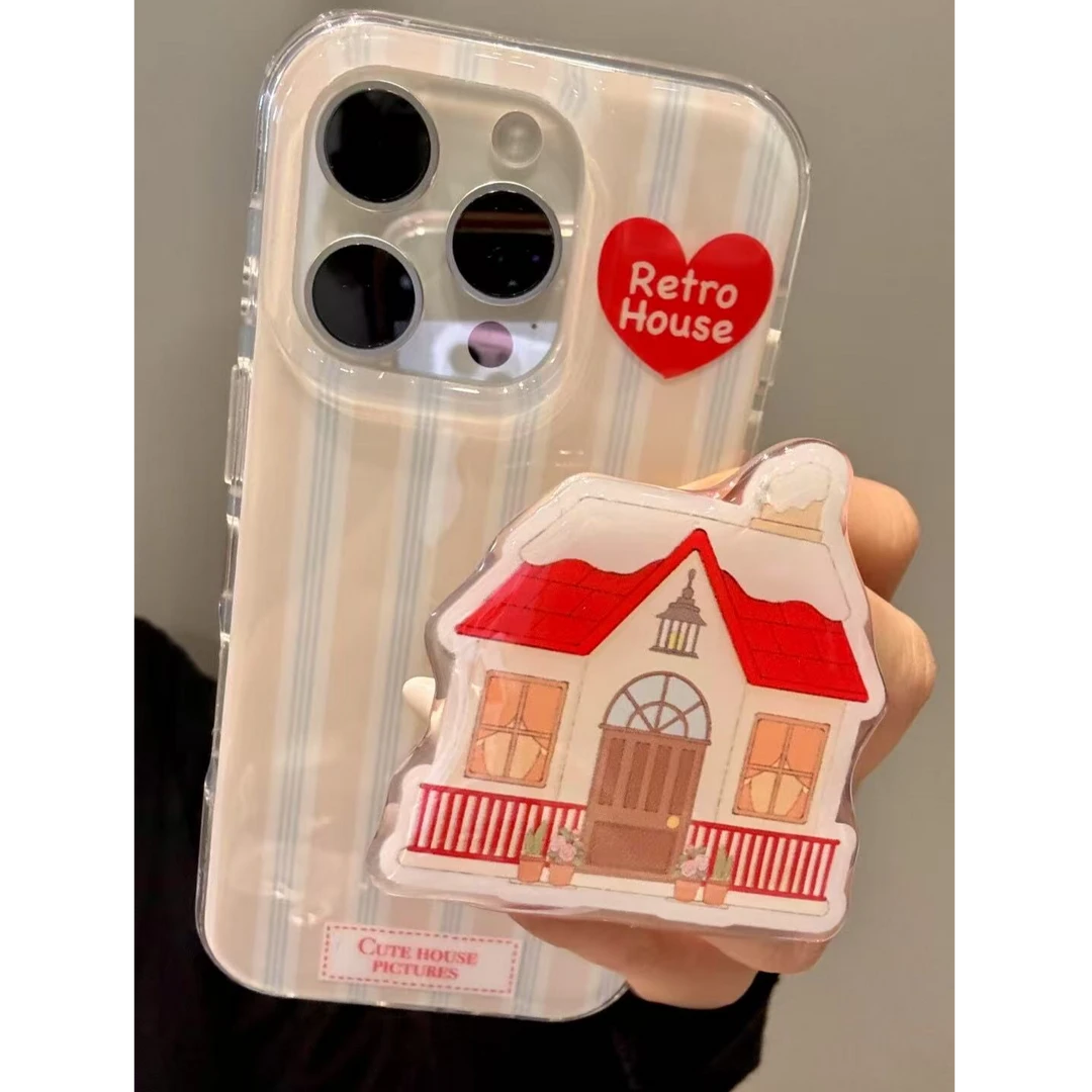 诚星泽条纹爱心适用iPhone16promax手机壳苹果15新款14防摔131211