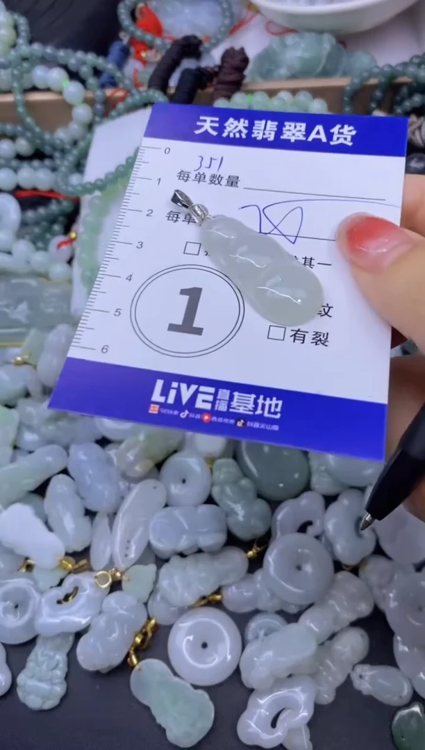 颈饰未镶嵌翡翠天然翡翠A货批量多样性发一件