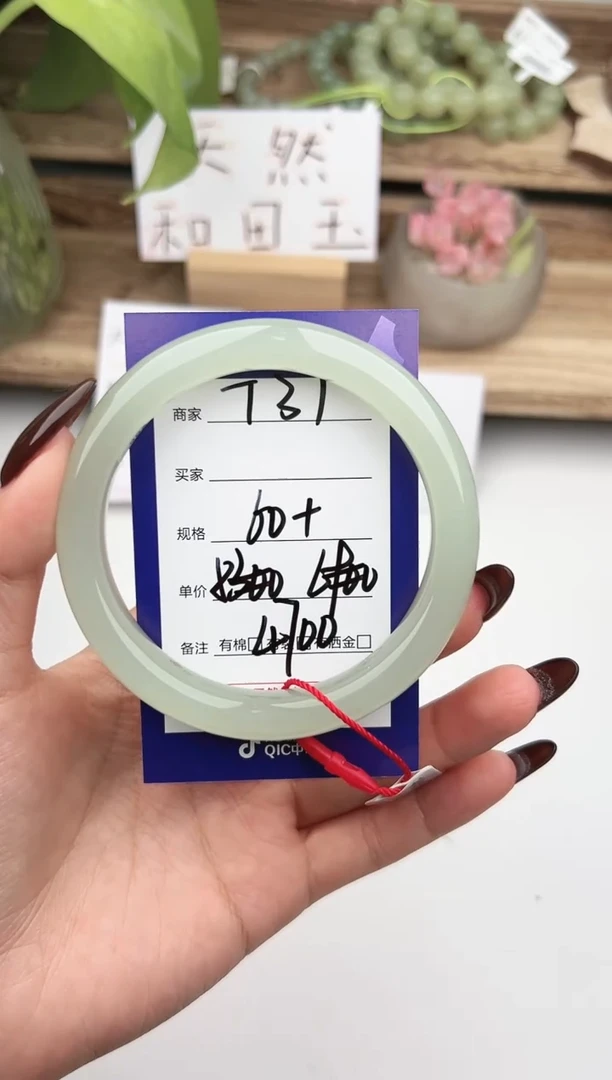 未镶嵌手镯和田玉微色差T37