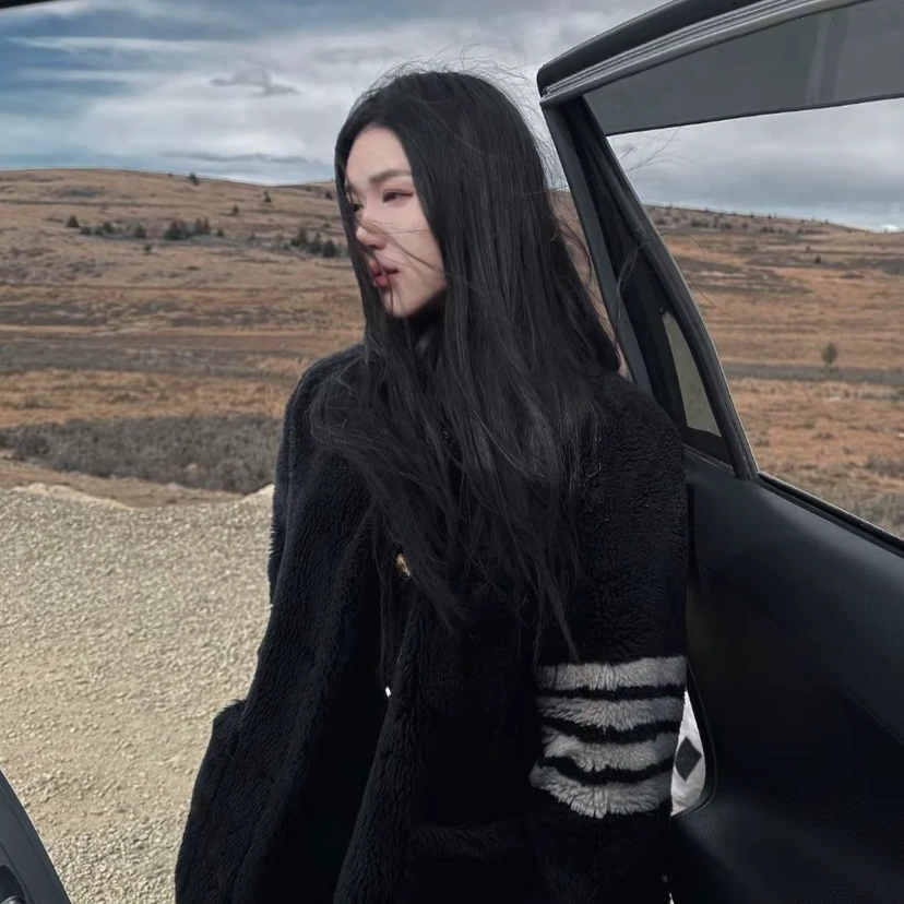 99新 THOMBROWNE CM0060 深蓝色四杠翻领双排扣大衣 1 S码