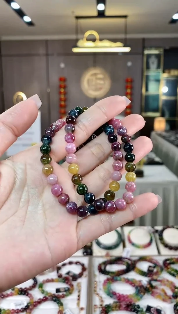 【闪购商品】碧玺单圈手串7mm+未镶嵌（多样性发一条）hon