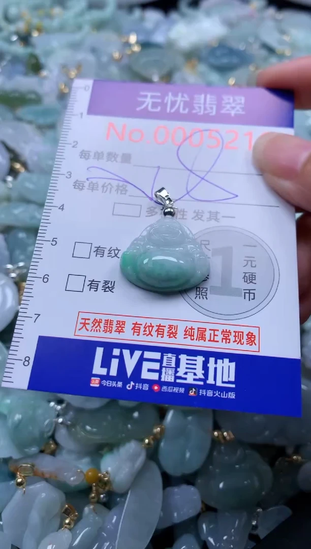 翡翠未镶嵌吊坠(不含链)5219