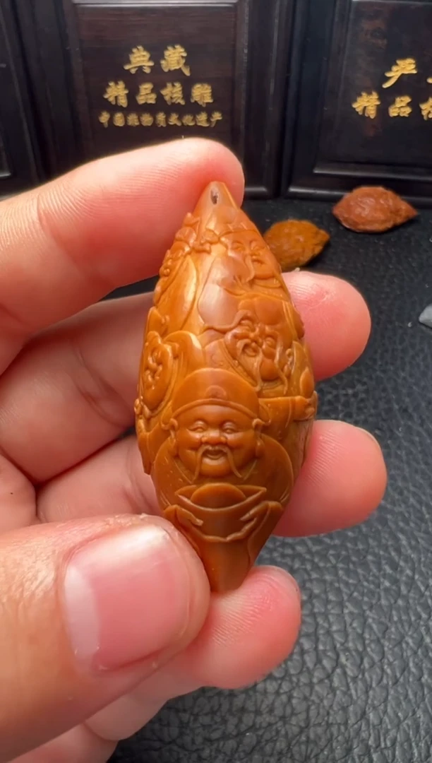 手串/手链橄榄核回血纳一本工浮雕五福临门单件