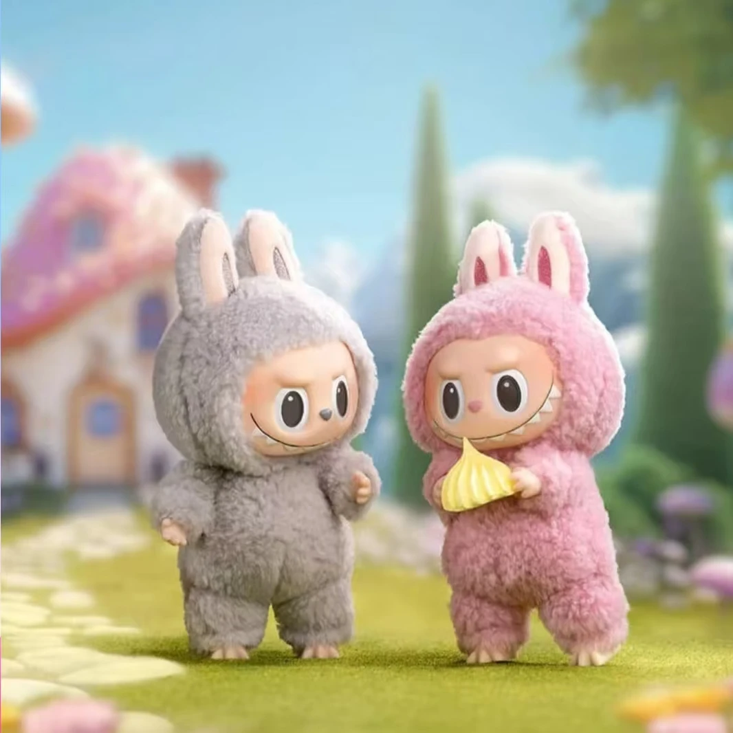 曦曦【拆盒】拉布布马卡龙搪胶毛绒盲盒摆件