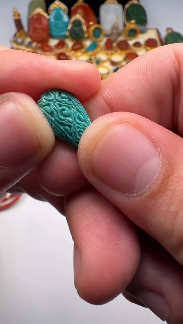 未镶嵌绿松石挂件梦**～配饰配饰