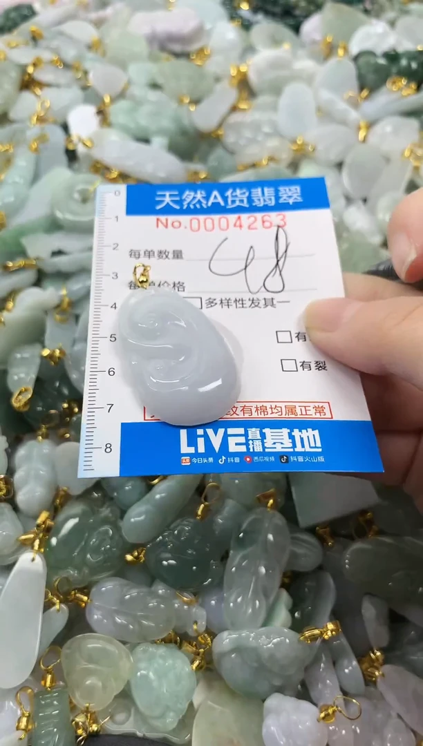 颈饰未镶嵌翡翠净货挂件-4263