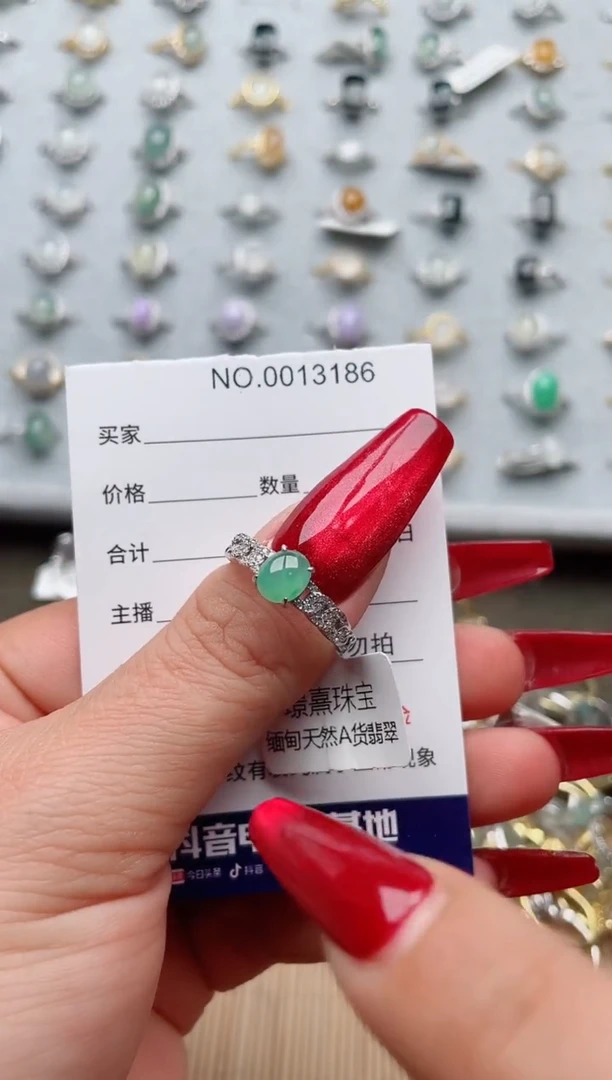 【闪购商品】翡翠戒指银S925镶嵌·