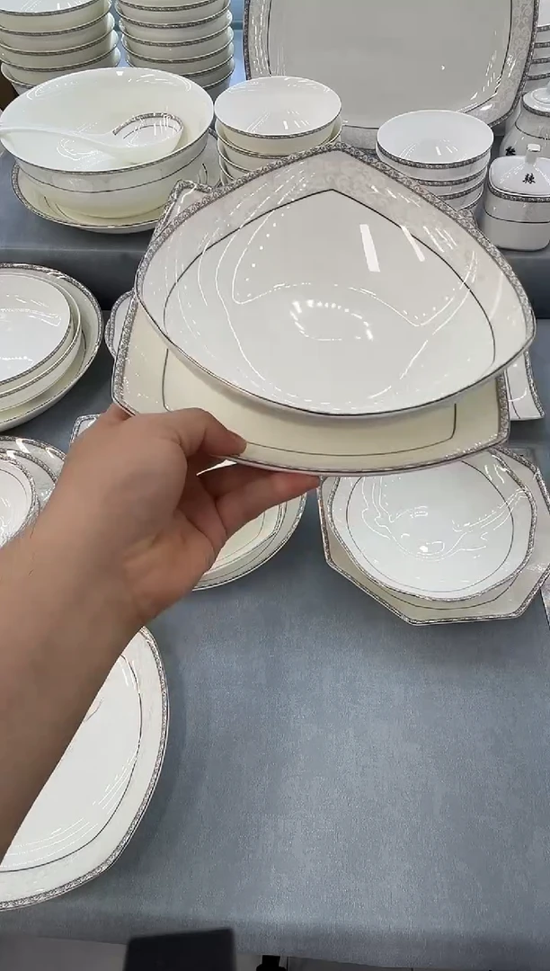 骨瓷玲珑8贵龙1个8三角1个