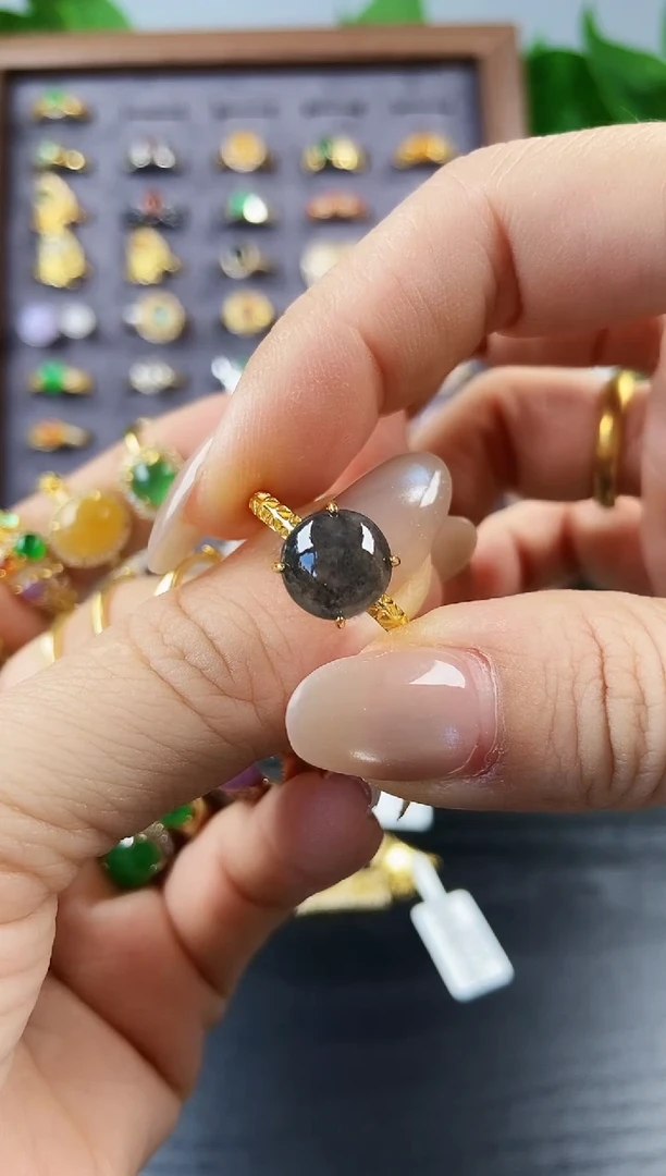 银S925镶嵌戒指翡翠有****✨211