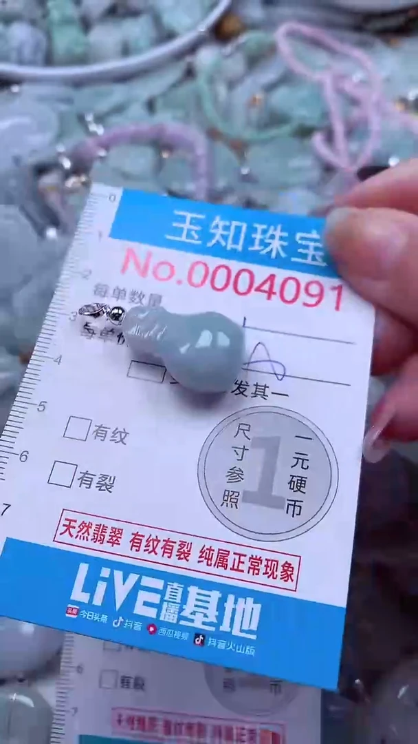 吊坠(不含链)未镶嵌翡翠4091