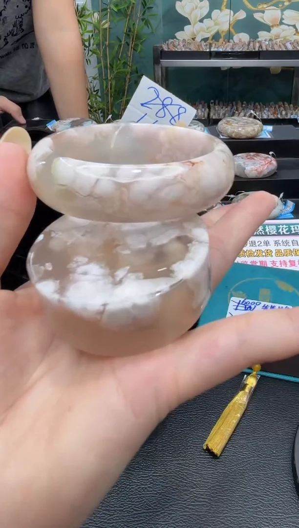 未镶嵌手镯石英质玉C57(56圈赠送镯心)