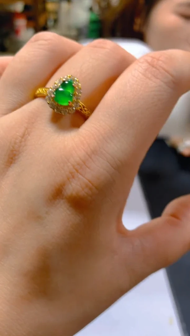 未镶嵌戒指翡翠多样性发一