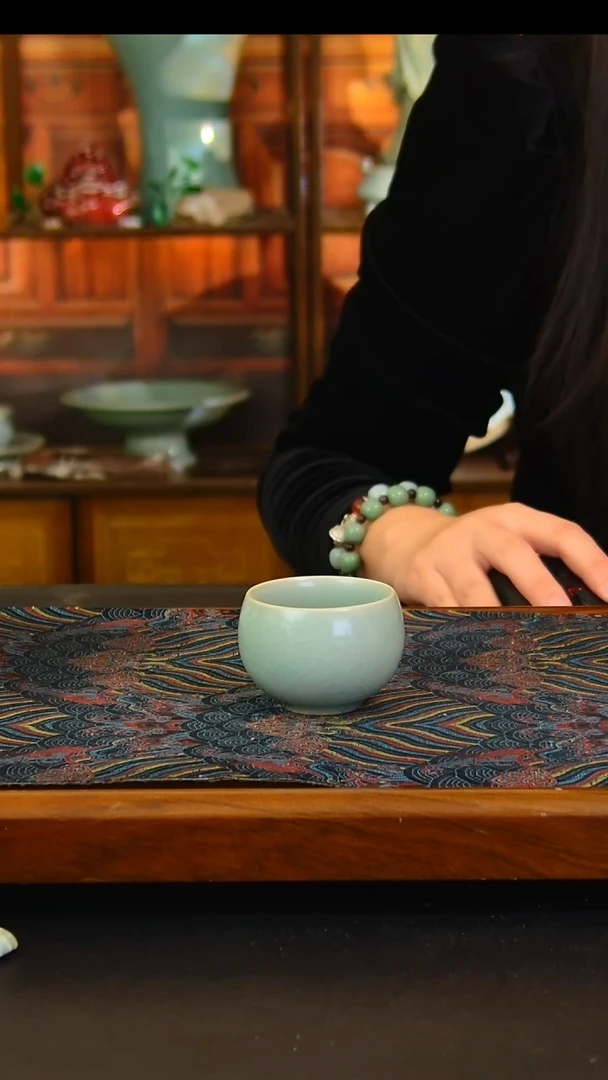 瓷片原矿汝瓷福利单杯