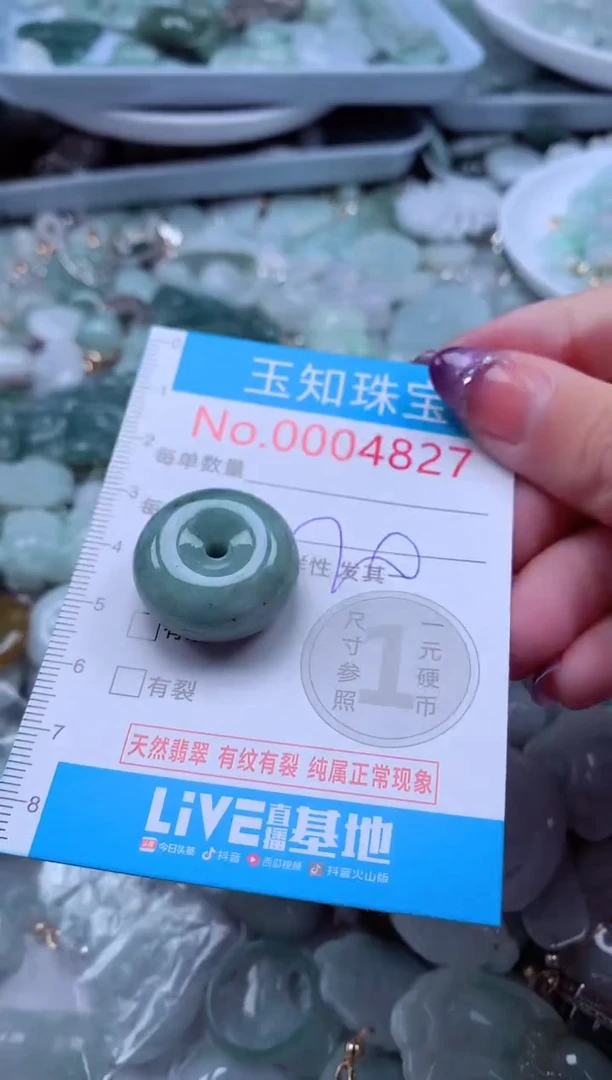 翡翠未镶嵌吊坠(不含链)4827