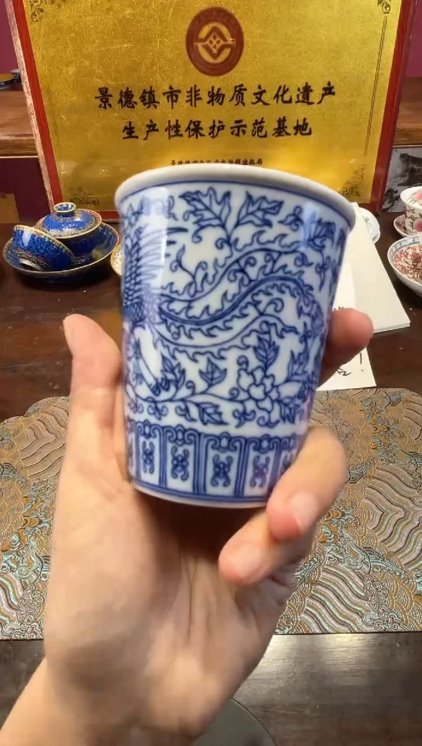 摆件景德镇手工手绘陶瓷
