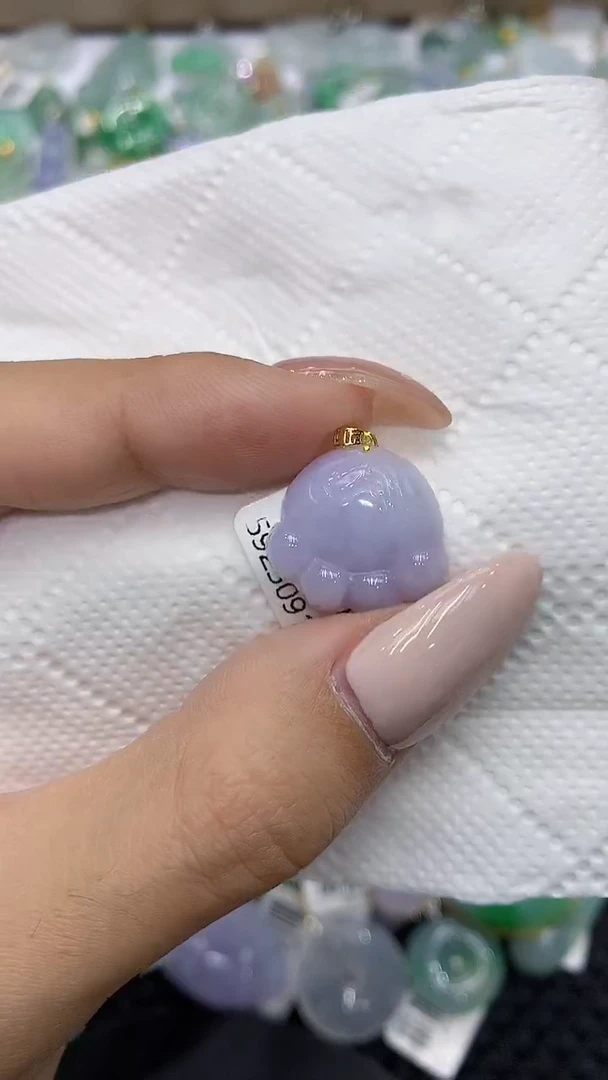 颈饰18K金镶嵌翡翠111111111111