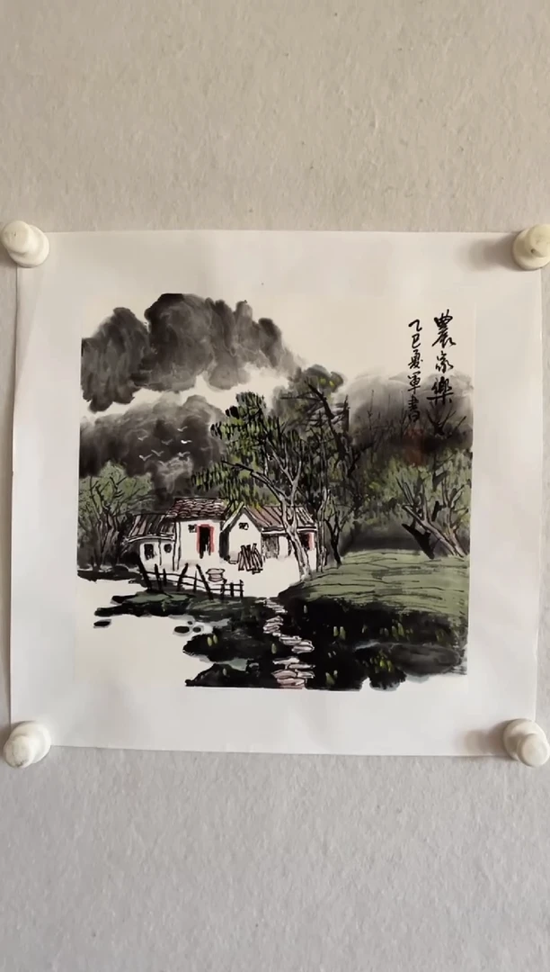 国画Y-汪军书老师绘画作品-1平尺（带荣宝斋宁波证书）