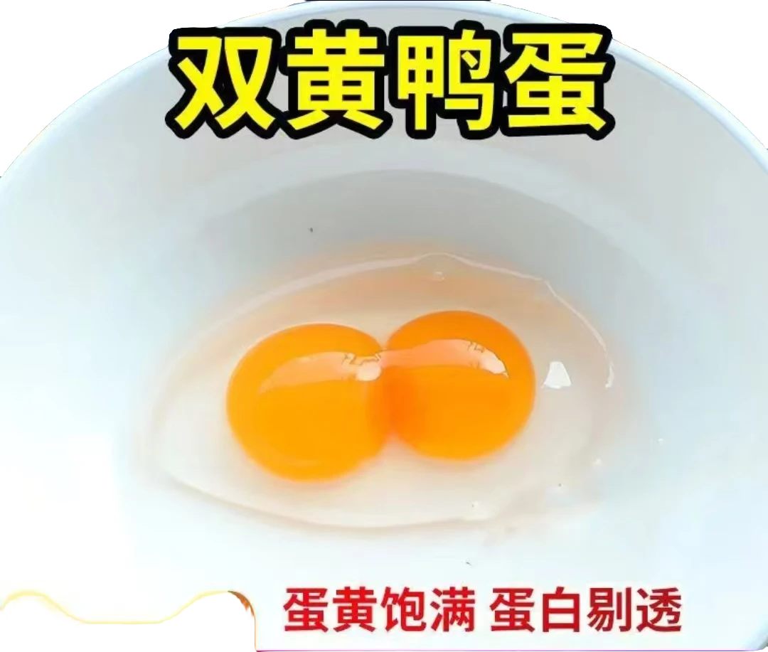 农家散养新鲜双黄鸭蛋大个北海鸭蛋红树林新鲜土鸭蛋广西